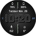 Logo of Chrome Leather HD Watch Face android Application 