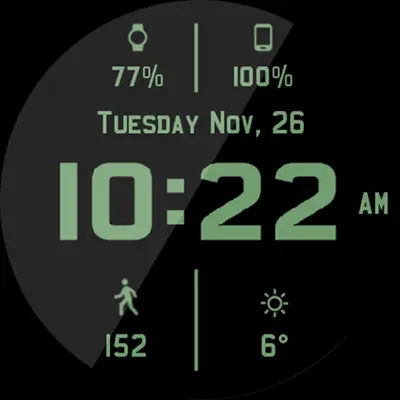 Chrome Leather HD Watch Face android App screenshot 0