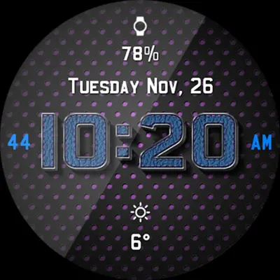 Chrome Leather HD Watch Face android App screenshot 5