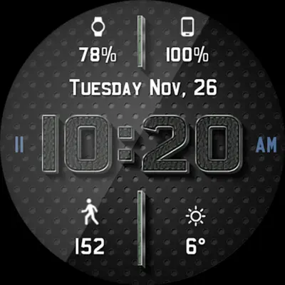 Chrome Leather HD Watch Face android App screenshot 7